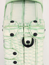 Light Green Alligator Leather Petite Malle Bag With Black HW