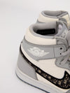 Grey & White Air Dior High Top Sneakers