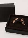 Rose Gold Chaine d'ancre Enchainee Earrings
