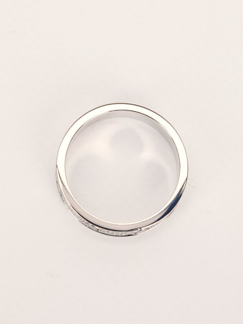 White Gold & Diamond Love Ring