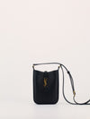 Black Crossbody Pouch with GHW
