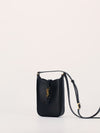 Black Crossbody Pouch with GHW