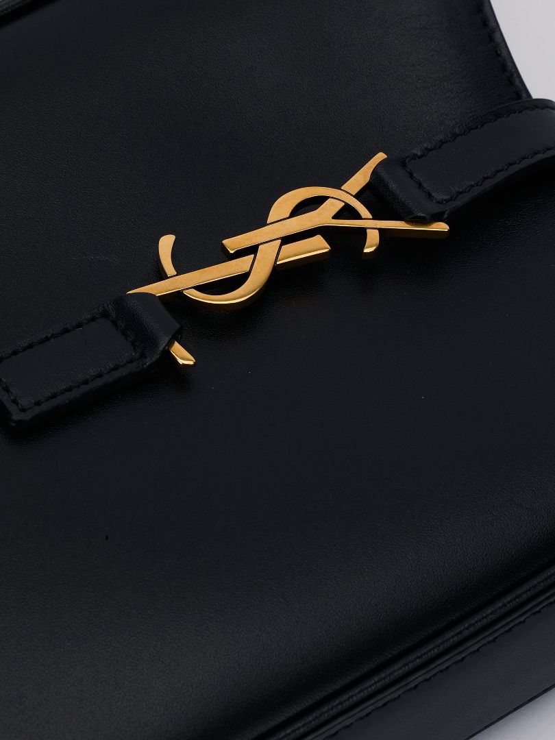 Black Crossbody Pouch with GHW