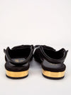Black CC Bow Cap Ballerina Slingback