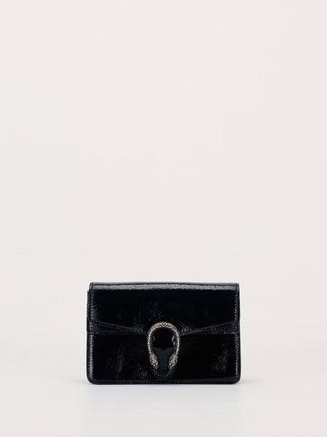 Black Patent Mini Dionysus Mini Bag with SHW