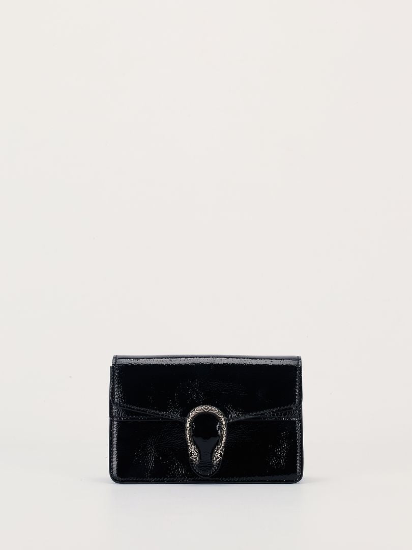 Black Patent Mini Dionysus Mini Bag with SHW