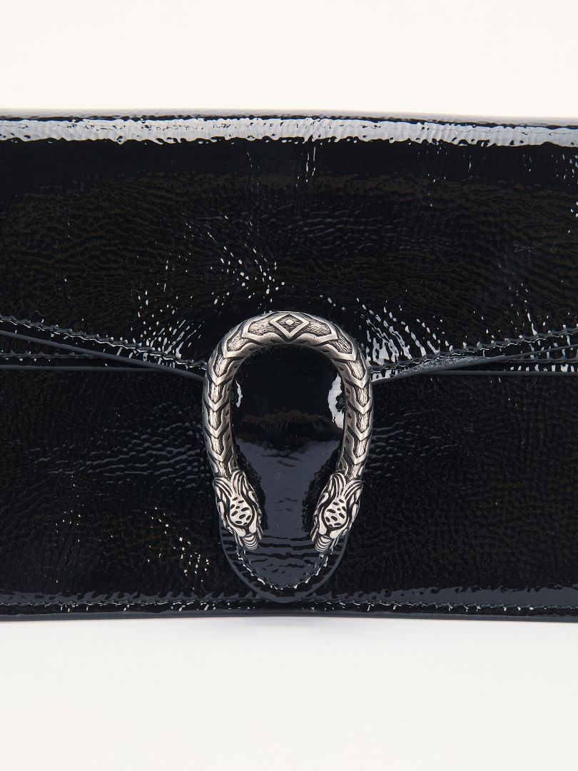 Black Patent Mini Dionysus Mini Bag with SHW