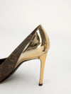Monogram Cherie Pump with Gold Accent