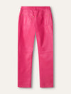 Fuchsia Yayoi Kusama Leather Trousers With GHW
