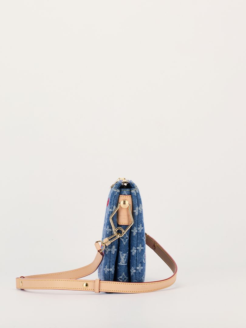 Takashi Murakami PM Cherry Coussin Denim Bag