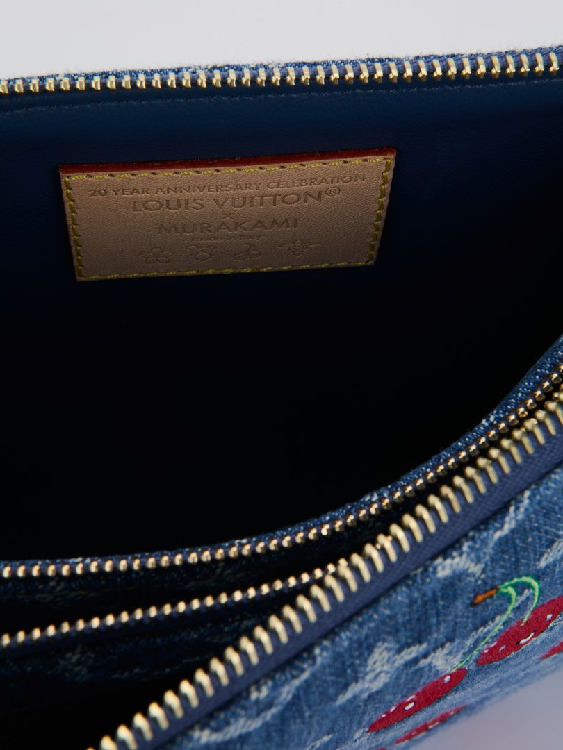 Takashi Murakami PM Cherry Coussin Denim Bag
