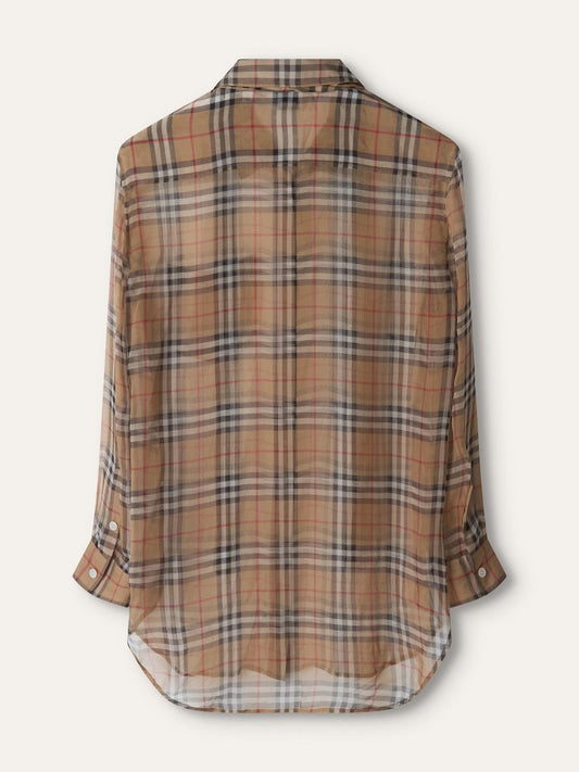 Check Silk Blouse 12