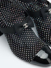Black Resille Strass Mesh Mary Jane Boot