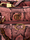 Pink Diana Python Small Tote Bag