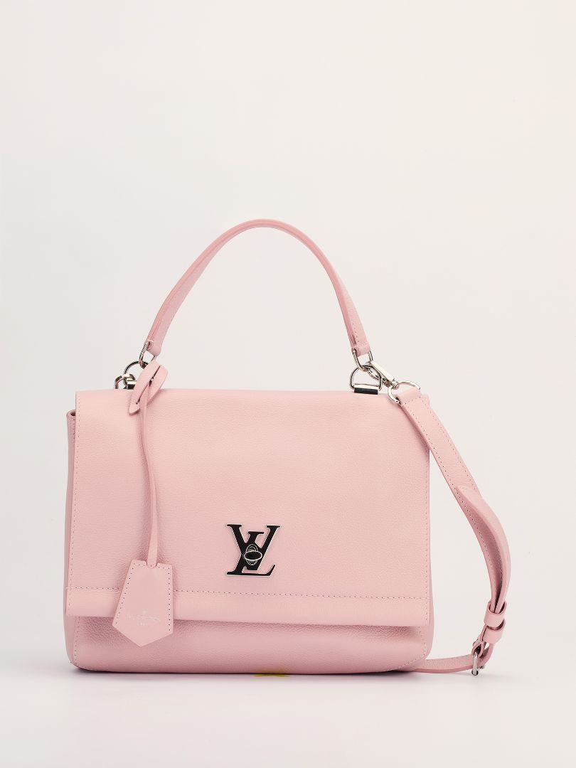 Light Pink PM Lockme Leather Bag With SHW