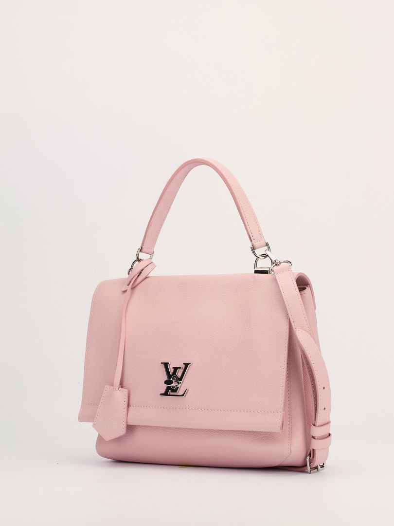 Light Pink PM Lockme Leather Bag With SHW