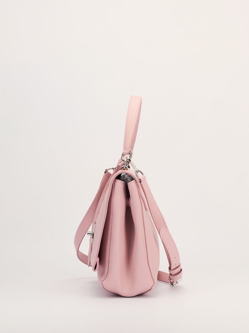 Light Pink PM Lockme Leather Bag With SHW