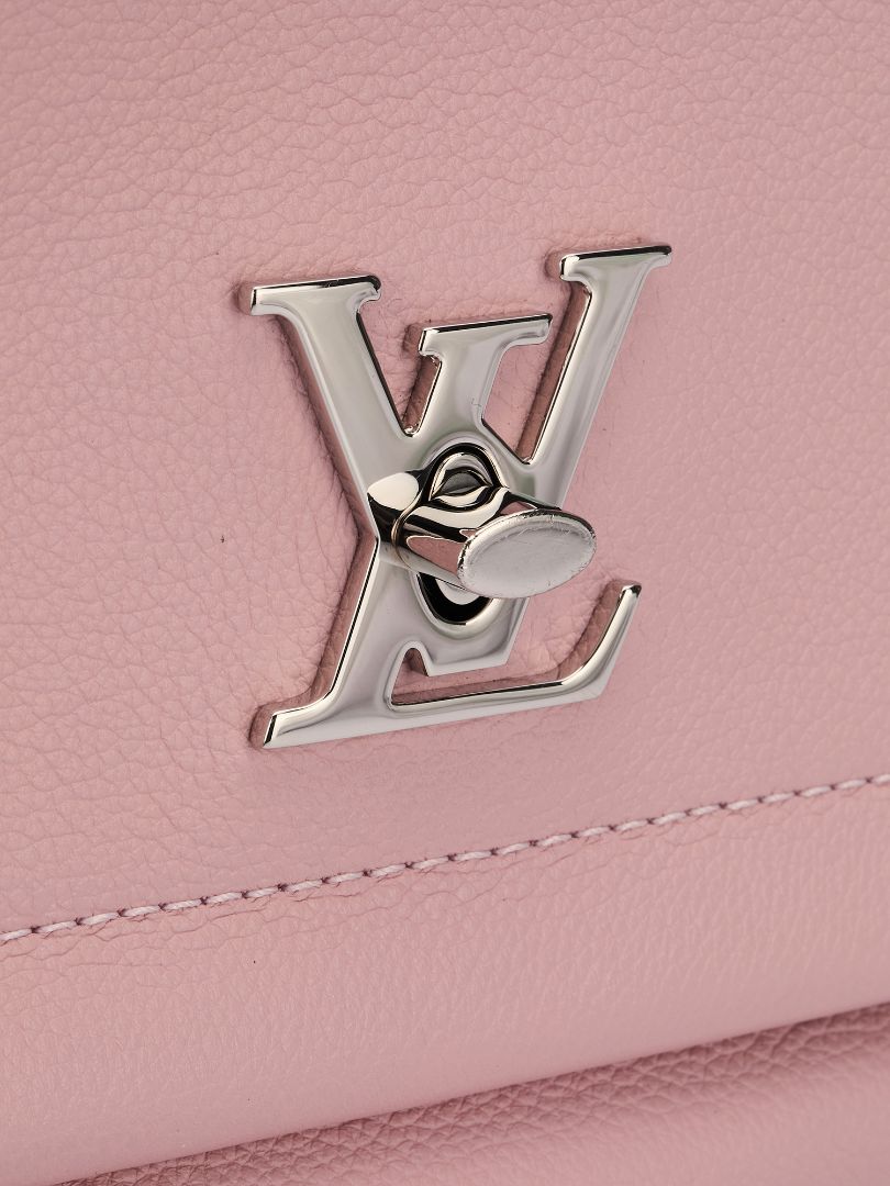 Light Pink PM Lockme Leather Bag With SHW
