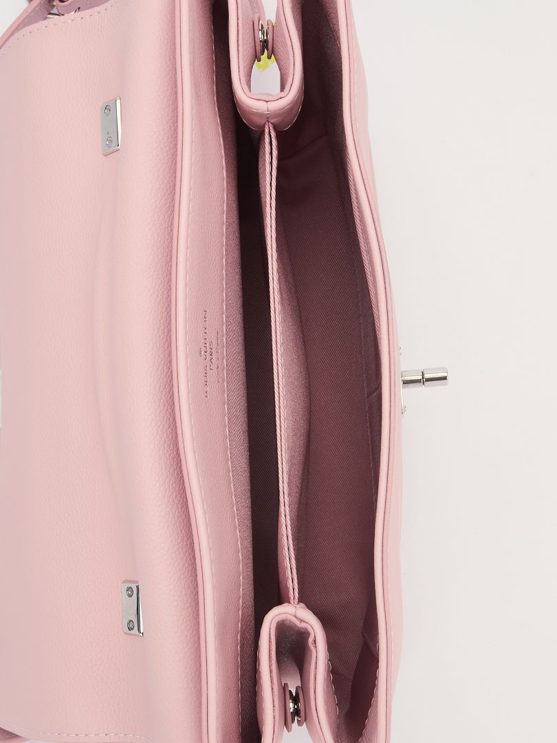 Light Pink PM Lockme Leather Bag With SHW