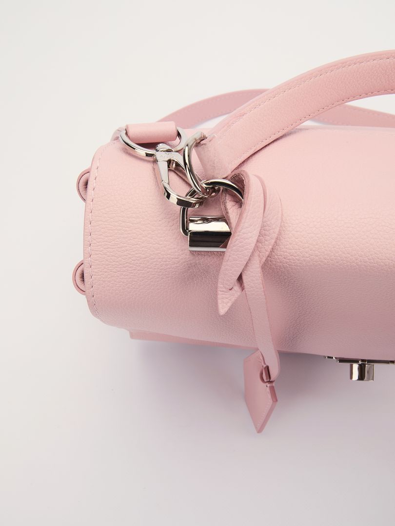 Light Pink PM Lockme Leather Bag With SHW