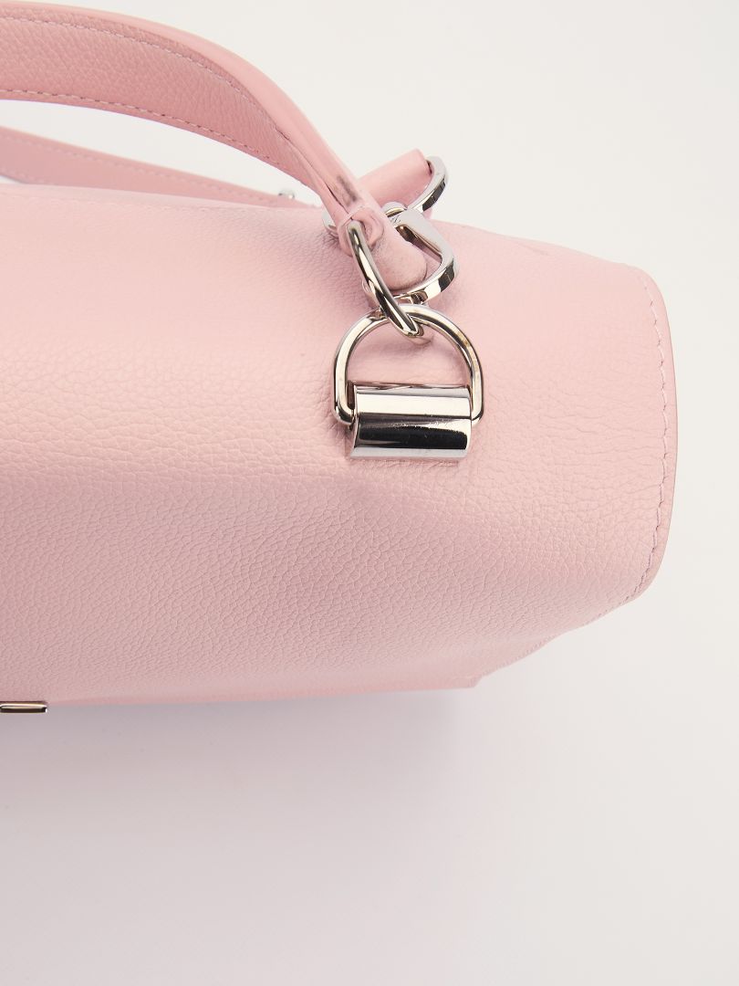 Light Pink PM Lockme Leather Bag With SHW