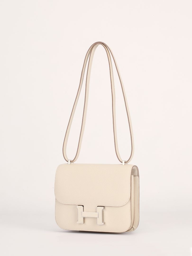 Constance 18 Craie Veau Epsom With Laque Hardware 2025 K Stamp