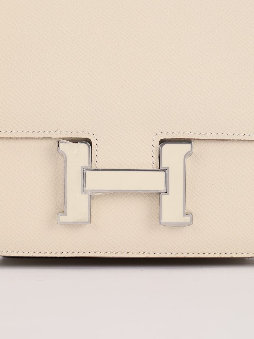 Constance 18 Craie Veau Epsom With Laque Hardware 2025 K Stamp