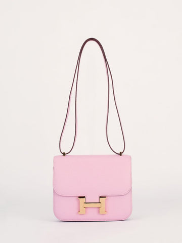 Constance 18 Mauve Sylvestre Chevre Mysore Leather With Rose Gold Hardware 2022 U Stamp