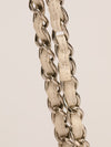 White Maxi Quilted Caviar Flap Bag With SHW