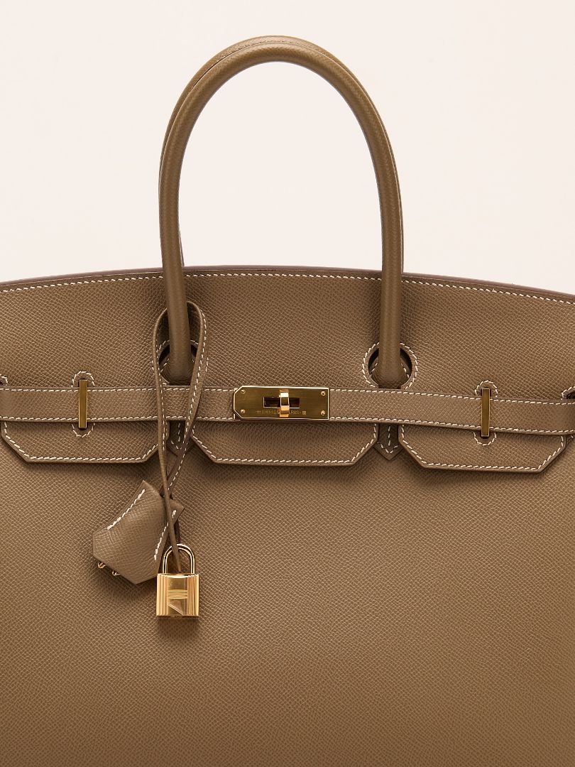Birkin 35 Etoupe Veau Sellier Epsom With GHW 2021 Z Stamp