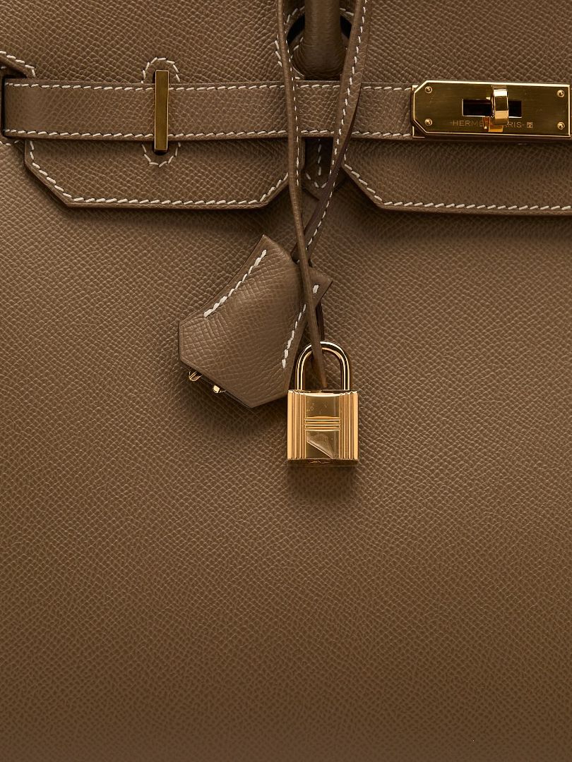 Birkin 35 Etoupe Veau Sellier Epsom With GHW 2021 Z Stamp