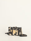Black & White Patterned Petite Malle With GHW
