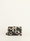 Black & White Patterned Petite Malle With GHW