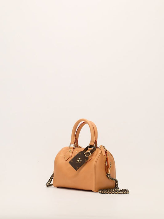 Natural Nomade Leather Speedy 20 Handbag With GHW