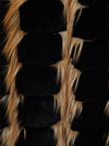 Black & Brown Fox Fur Vest