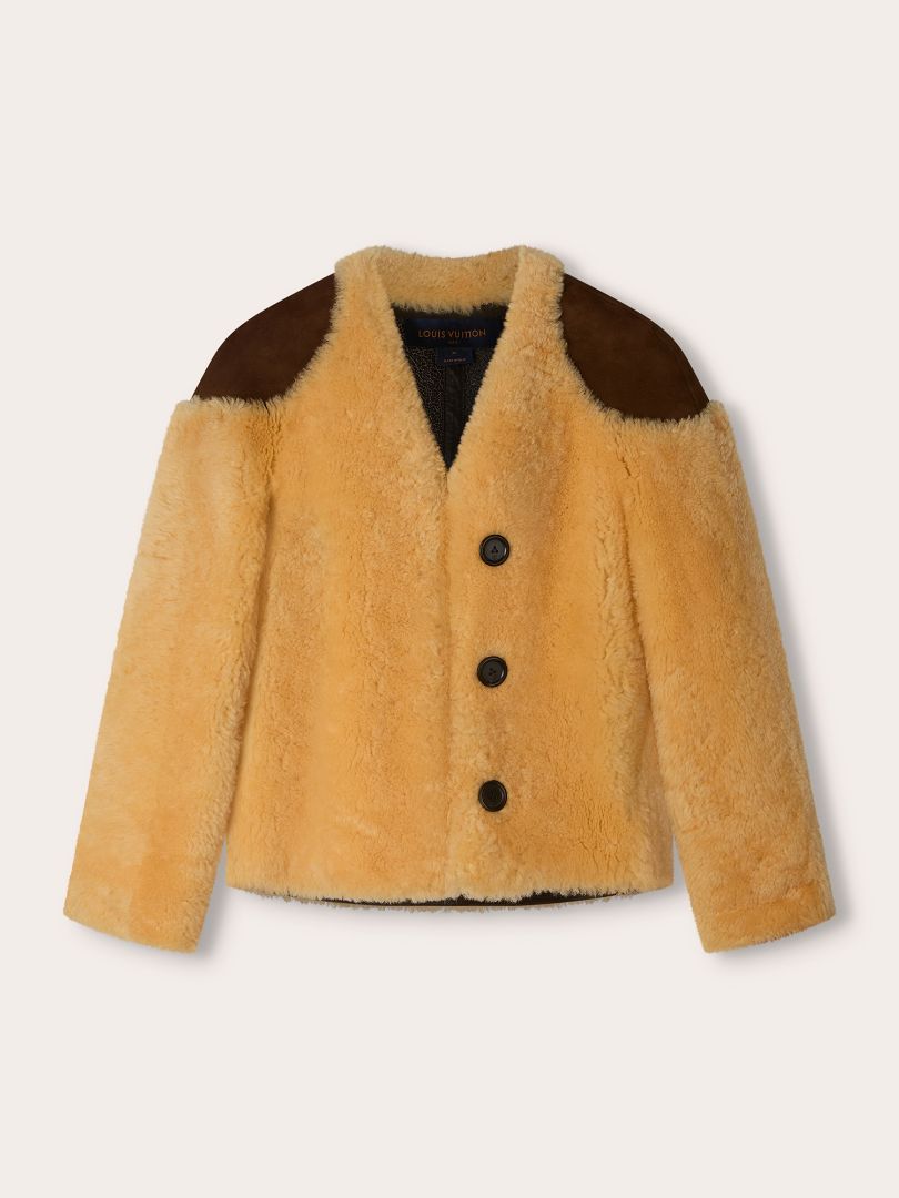 Beige Shearling Jacket