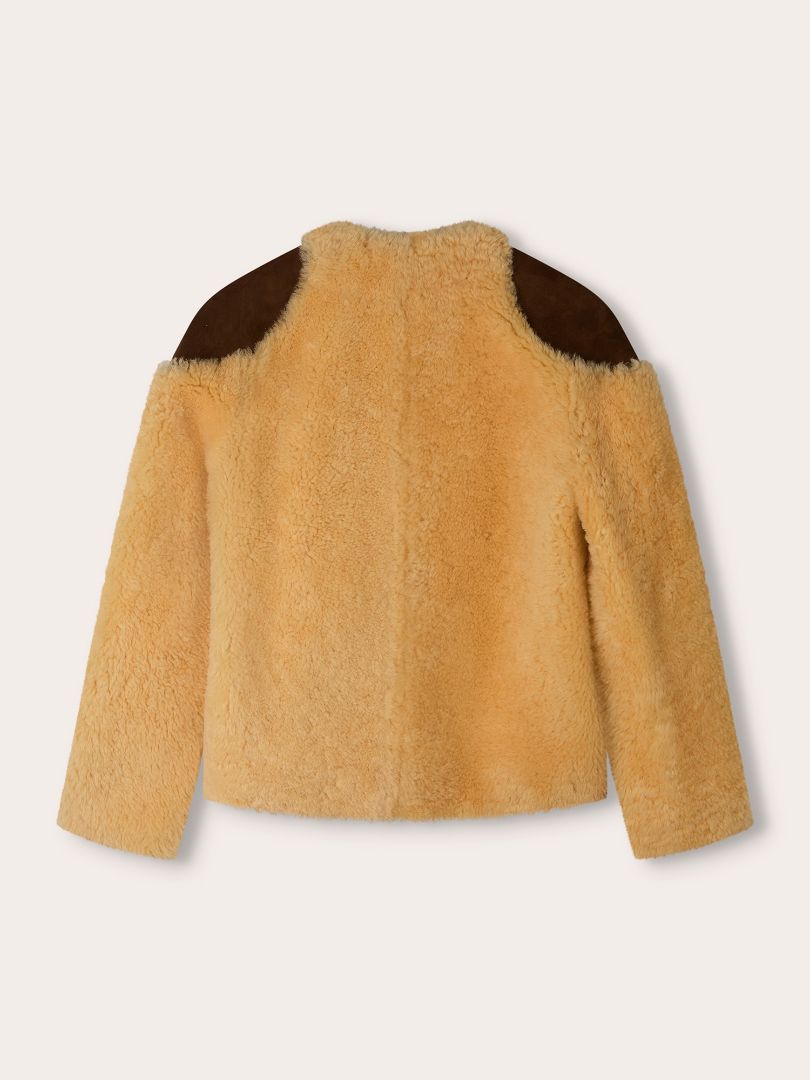 Beige Shearling Jacket