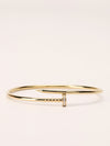 Yellow Gold Juste un Clou Bracelet Small Model Diamonds