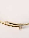 Yellow Gold Juste un Clou Bracelet Small Model Diamonds