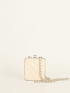 White Acrylic Kiss Clutch With SHW