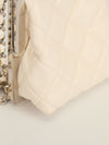White Acrylic Kiss Clutch With SHW