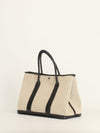 Ecru & Black Garden Party 36 Tote