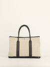 Ecru & Black Garden Party 36 Tote