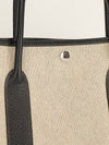 Ecru & Black Garden Party 36 Tote
