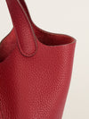 Picotin 18 Rouge Grenat Clemence With PHW Q Square Stamp 2013