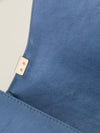 Metallic Blue Old Medium Quilted Boy Bag With SHW