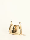 Metallic Gold Jackie Notte Mini Bag With GHW