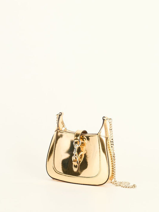 Metallic Gold Jackie Notte Mini Bag With GHW