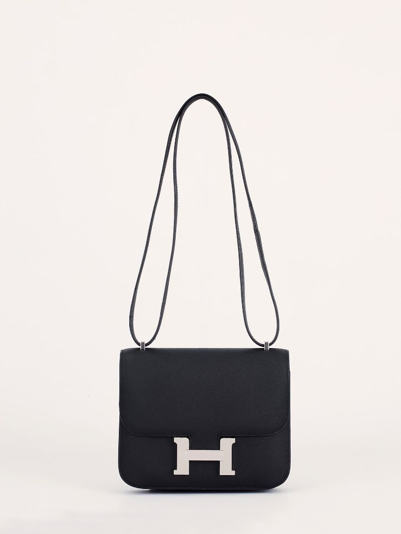Constance 18 Veau Epsom Noir With PHW 2026 G Stamp