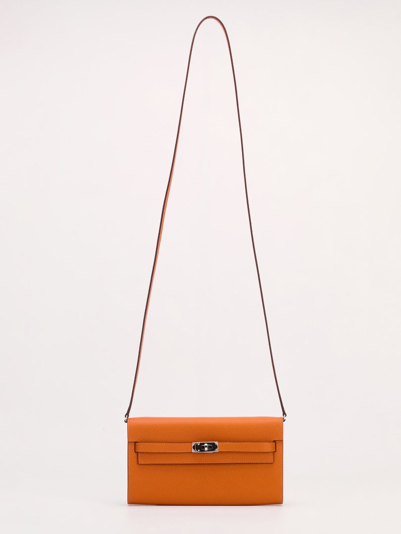 Kelly To Go Orange Veau Epsom With PHW 2024 W Stamp